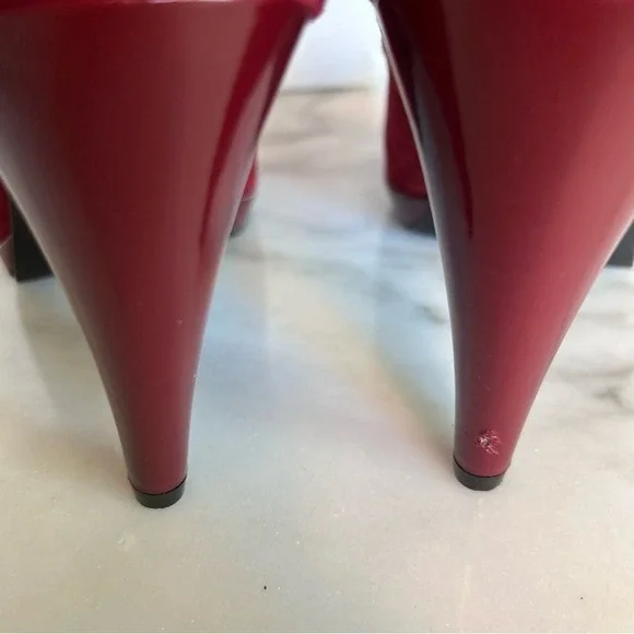 Style Co Womens Cherry Red Suede Mary Jane Patent Leather Shoes Size 7 M - Picture 16 of 16